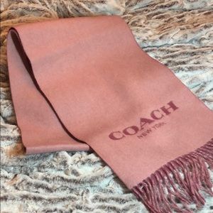 COACH Double Faced Muffler Scarf Petal Pink - NWT